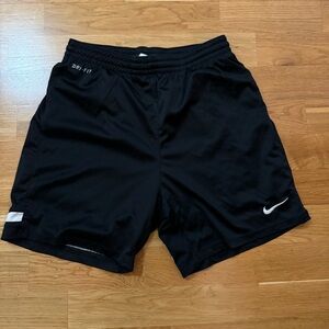 Nike running shorts with mesh lining 5 inch black & white size XS